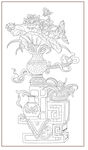 荷花博古图