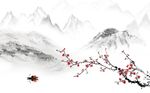 梅花电视背景墙