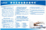 游泳区安全意识宣传栏