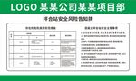 拌合站风险告知牌