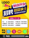 新店开业招聘海报