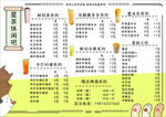 奶茶菜单