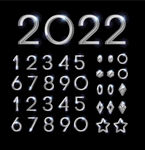 金属英文立体字