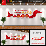 政治三力党建文化墙