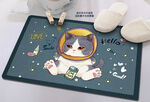 卡通可爱猫咪星星地垫脚垫