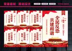 反恐展板