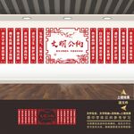 市民文明公约文化墙