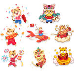 2022虎年老虎虎年大吉素材