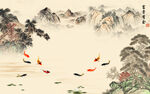 国画高端现代山水 TIF分层