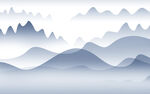 高清 电视山水背景 tif分层