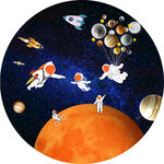 航空宇宙星空宇航员装饰画