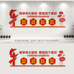 四个意识文化墙