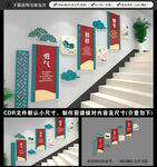 校园楼梯文化墙