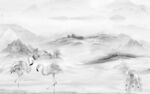 中式背景中式山水 tif分层