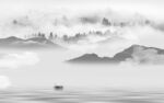 水墨 灰色高档山水 tif分层