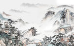 高端 意境大山水画 TIF分层