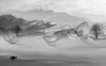 意境高档灰山水 tif分层画