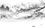 最新客厅灰色山水 tif分层