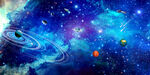 科幻星空背景墙