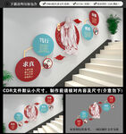 校园楼梯文化墙