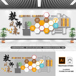 教师风采文化墙