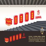 党建楼道文化墙 