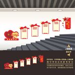 党建楼梯文化墙