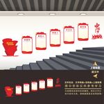 党建楼梯文化墙