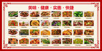 饭店菜单展板