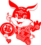 兔年窗花剪纸
