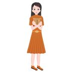 矢量分层可改卡通美少女