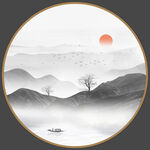 水墨山水画