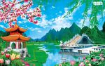 戏曲花园景