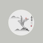 手绘茶叶