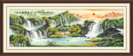 聚宝盆山水画