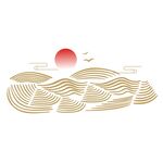 中国风国潮山纹云纹元素