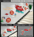 党建楼梯文化墙