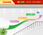心与心的交流文化墙