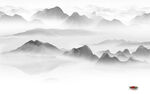 水墨 中国风新山水 tif分层