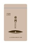 台湾高山茶茶叶不干胶贴纸自立袋