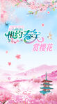 樱花节活动易拉宝
