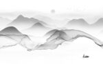 高级风景灰色山水 tif分层