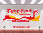 不忘初心牢记使命文化墙