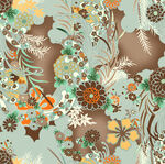 复古中国风碎花