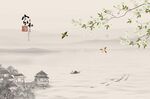 花鸟家和富贵背景墙