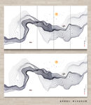 新中式山水画 