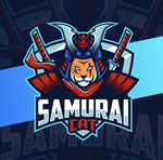 武士猫logo插画