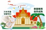 椰子造型牌