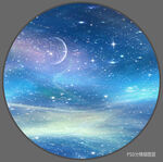 圆形星空装饰画