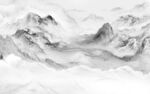 中式 现代山水新画 tif分层